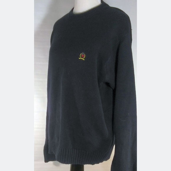 Tommy Hilfiger vintage blue sweater Lion crest logo - Picture 2 of 7